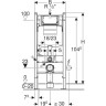 Комплект GEBERIT DUOFIX UP320 111.362.00.5 с подвесным унитазом ICON RIMFREE F204060000 с сиденьем микролифт F574130000 111.362.00.53